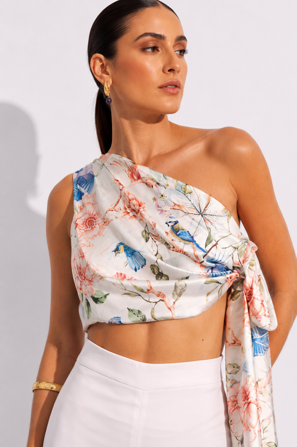 Blusa Lizzie Pájaros Mix Estampado