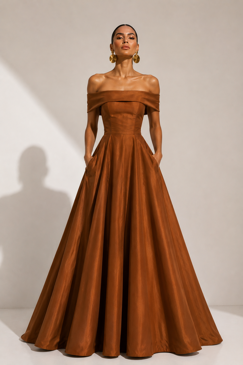 Vestido Topacio Tierra