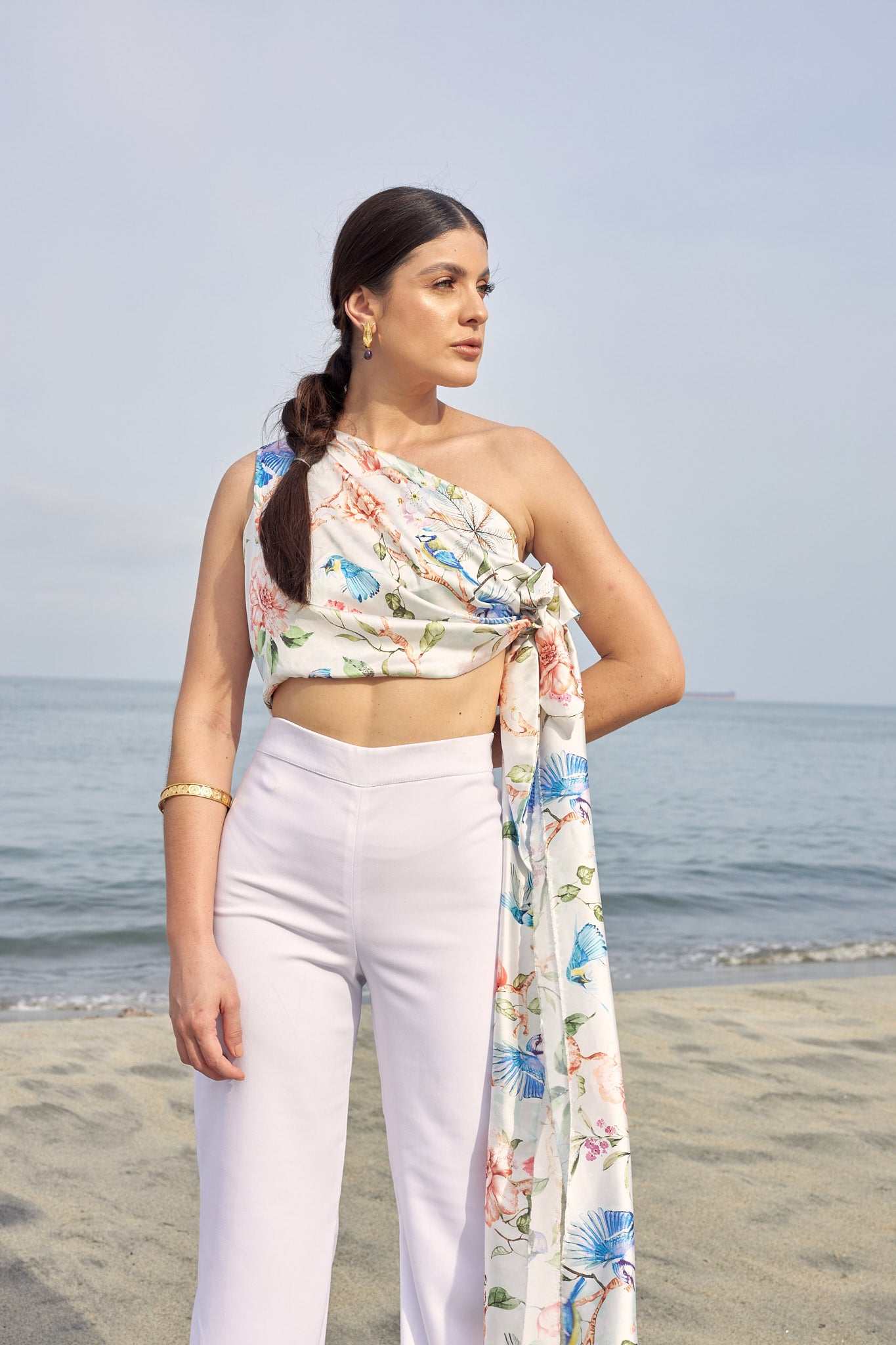 Blusa Lizzie Pájaros Mix Estampado