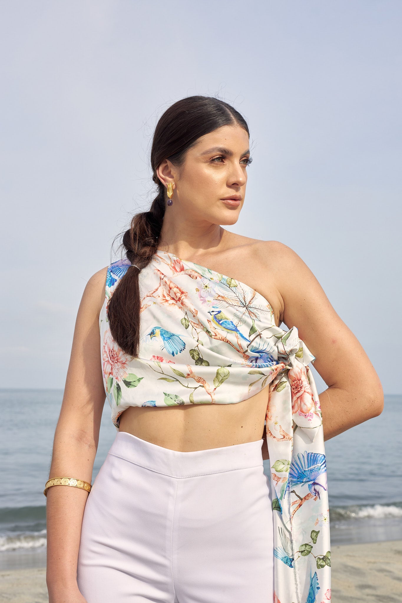 Blusa Lizzie Pájaros Mix Estampado