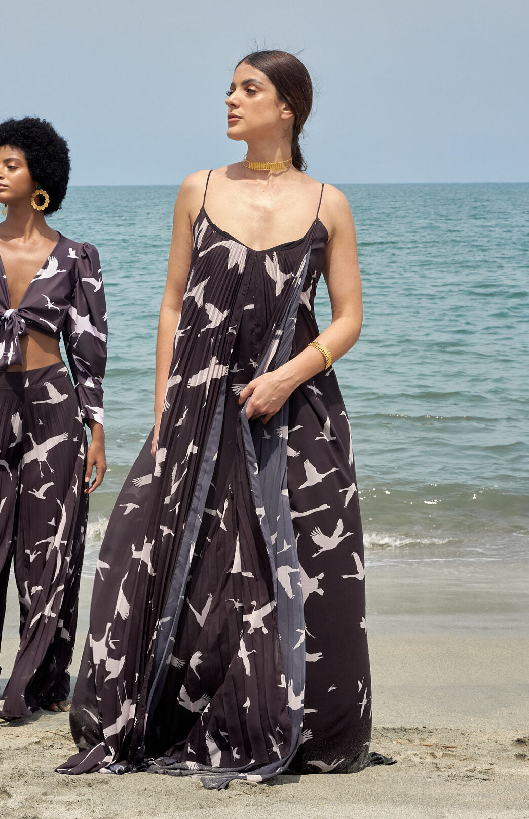 Vestido Aratoca Gaviotas Negro