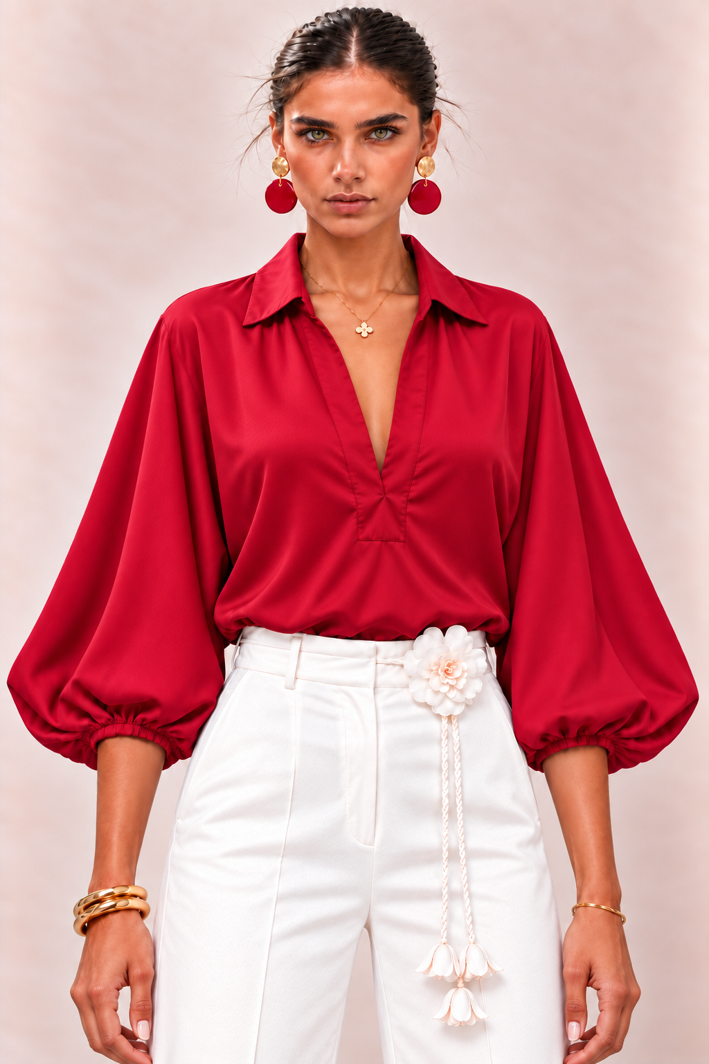 Blusa Popular rojo