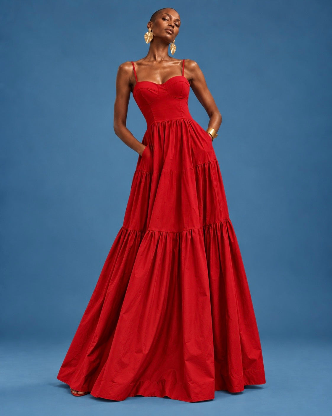 Vestido Pijao rojo