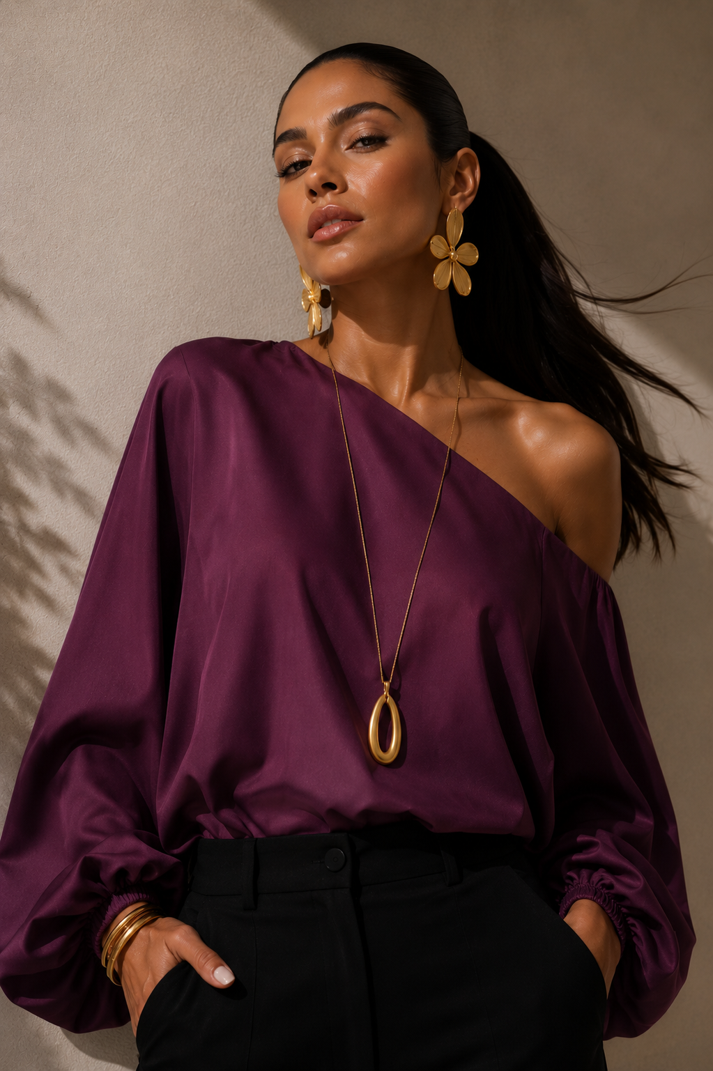 Blusa Exitosa vinotinto