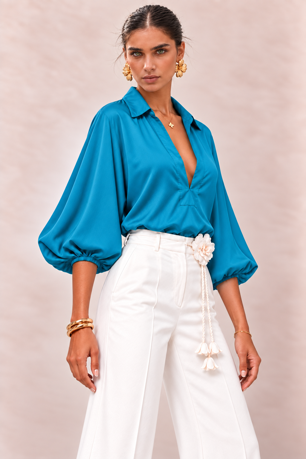 Blusa Popular Turquesa