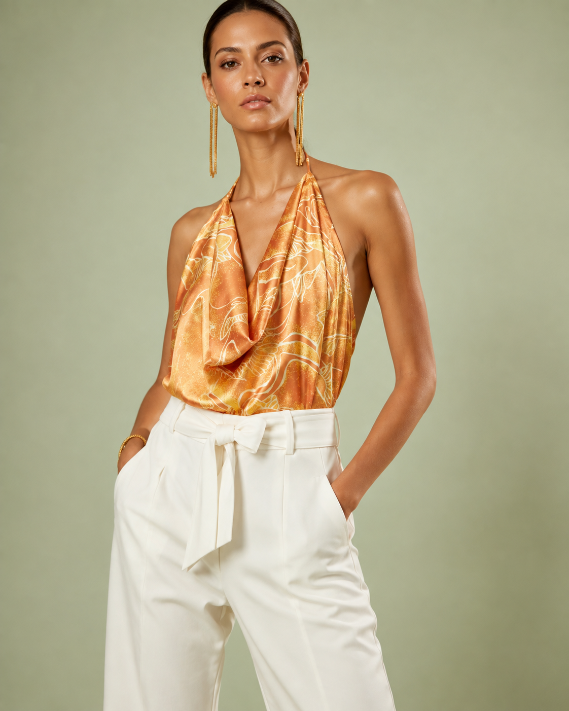 Blusa Brillantina Peces Amarillos
