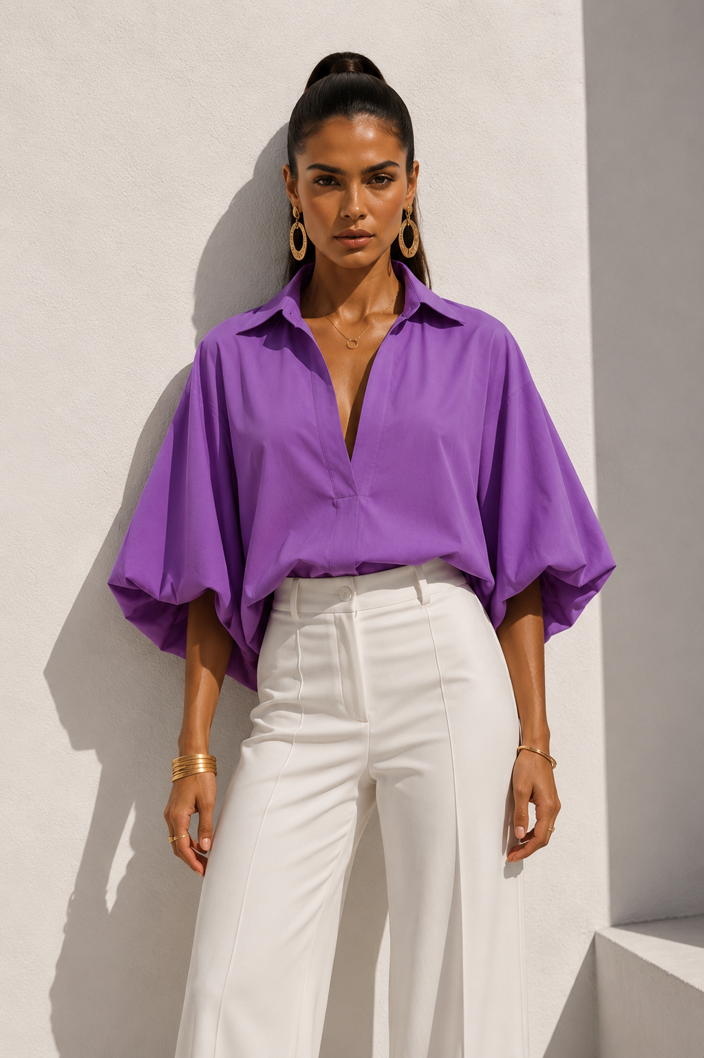 Blusa Popular Lila