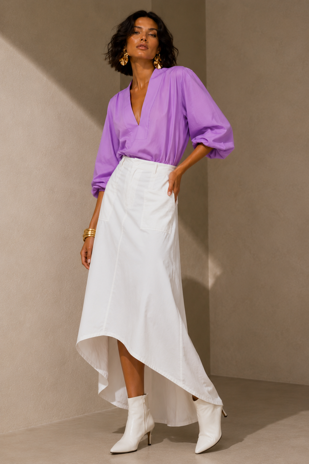 Blusa Polonia lila