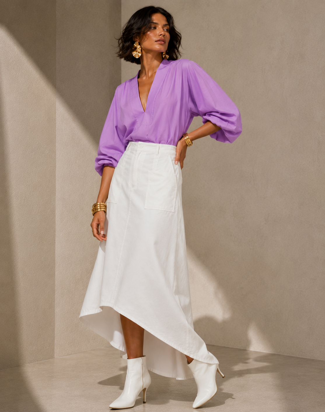 Blusa Polonia lila