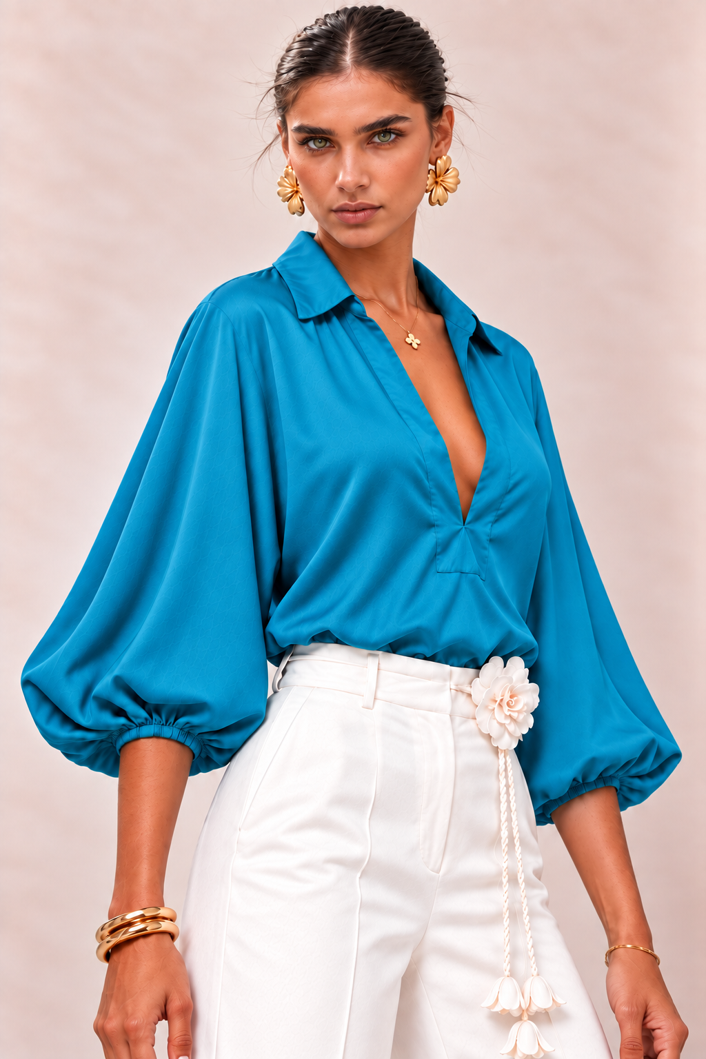 Blusa Popular Turquesa