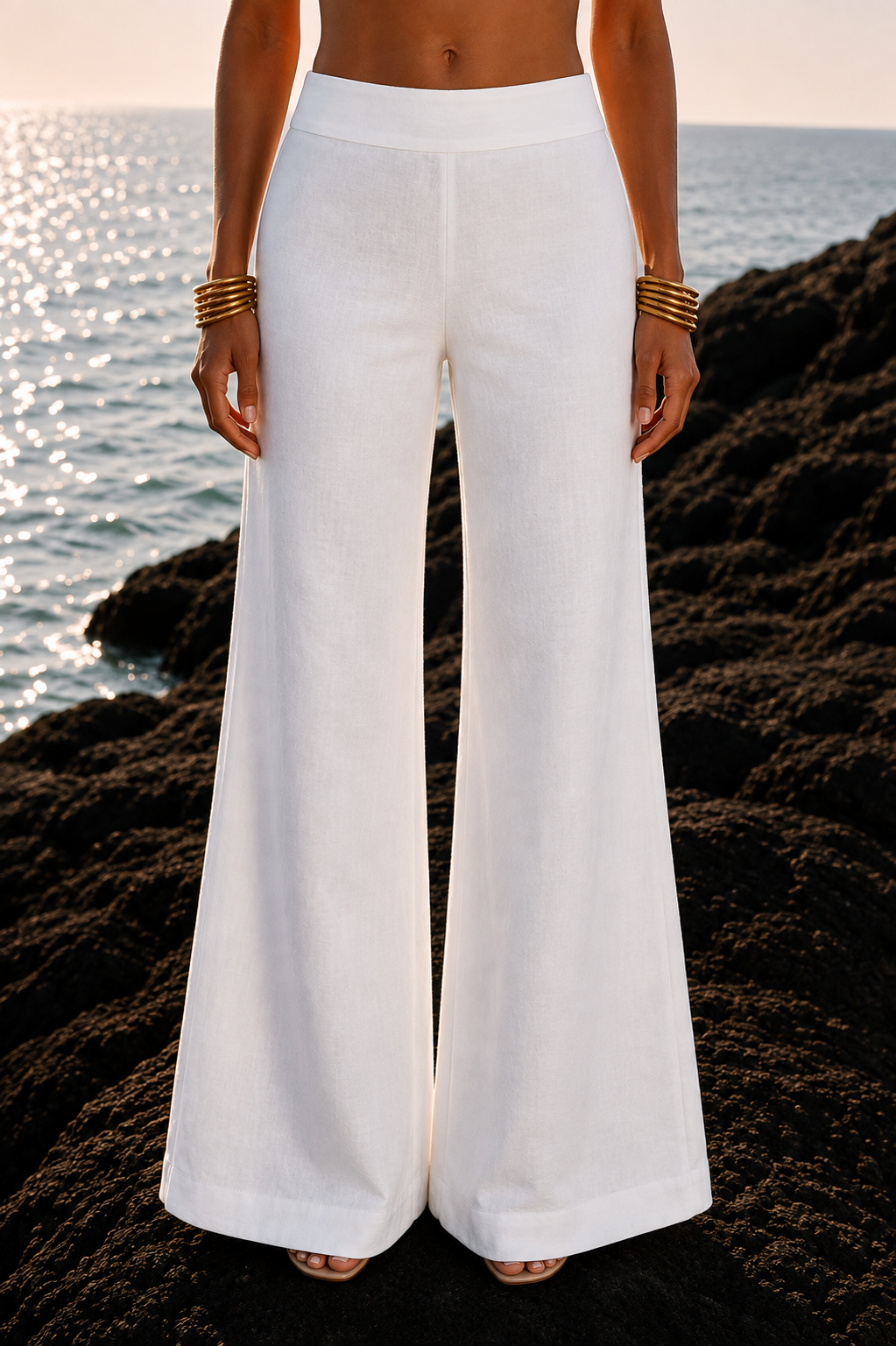 Pantalón Kristu Lino blanco