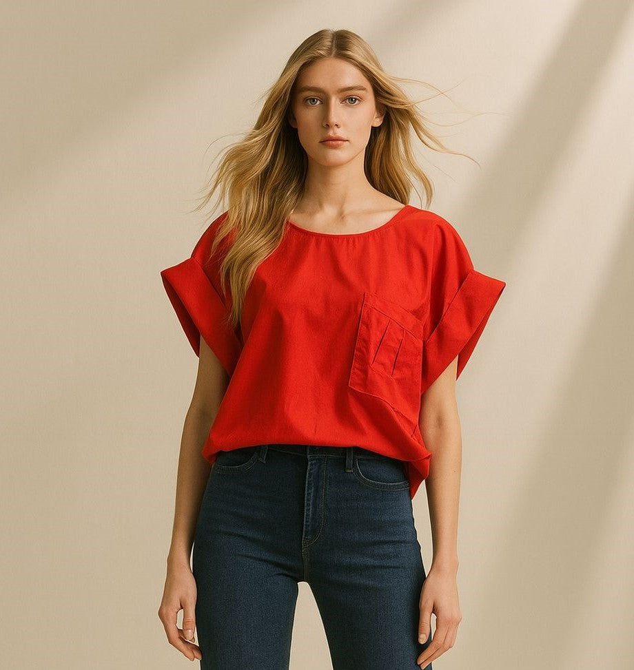 Blusa Felicidad Rojo U