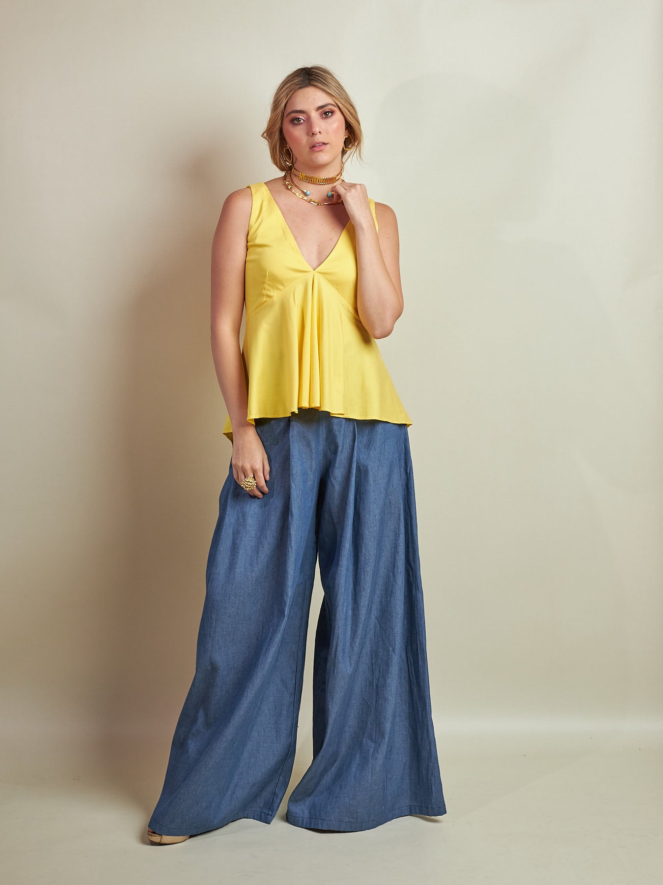 Blusa Rousse Amarilla