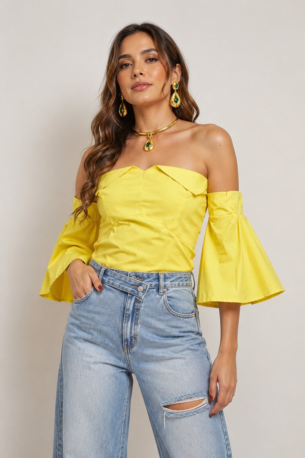 Blusa Agustina Amarilla