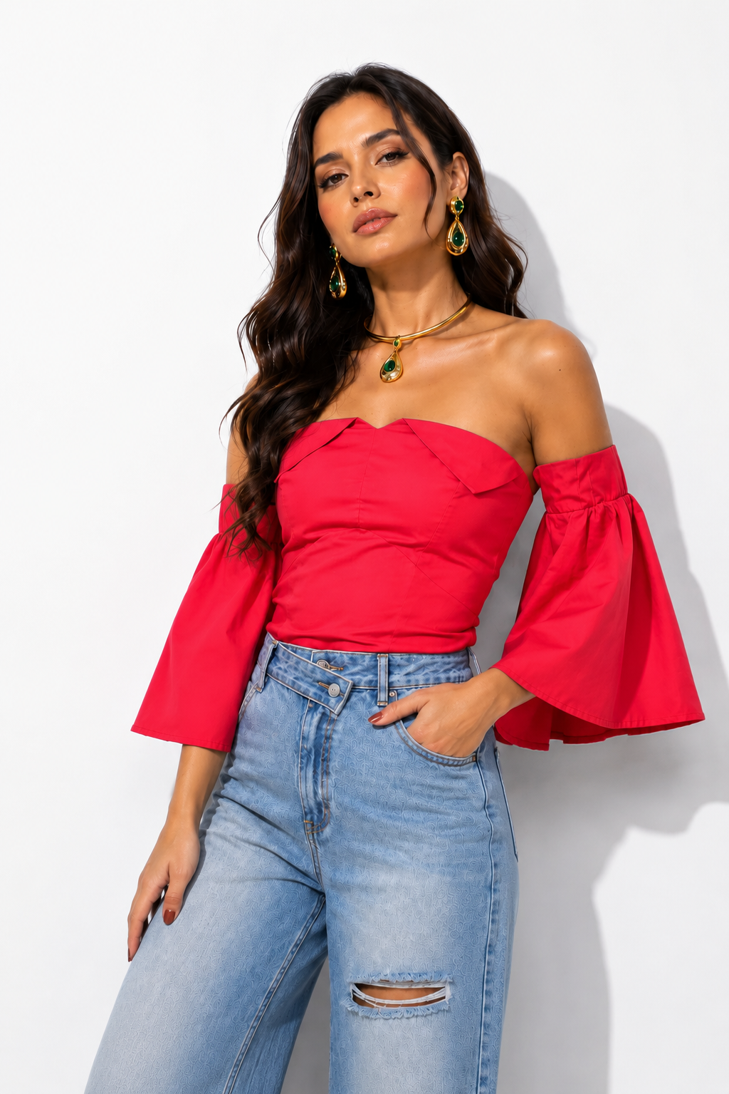 Blusa Agustina Roja
