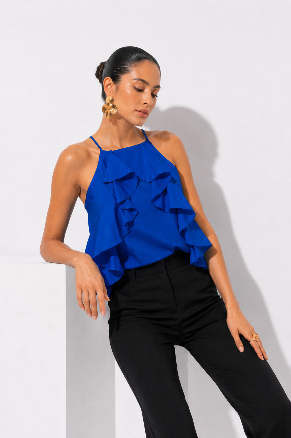 Blusa Valenciana Azul