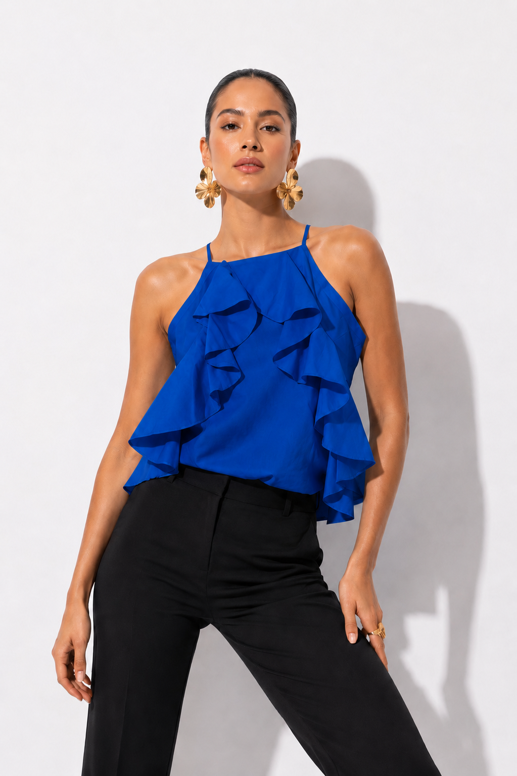 Blusa Valenciana Azul