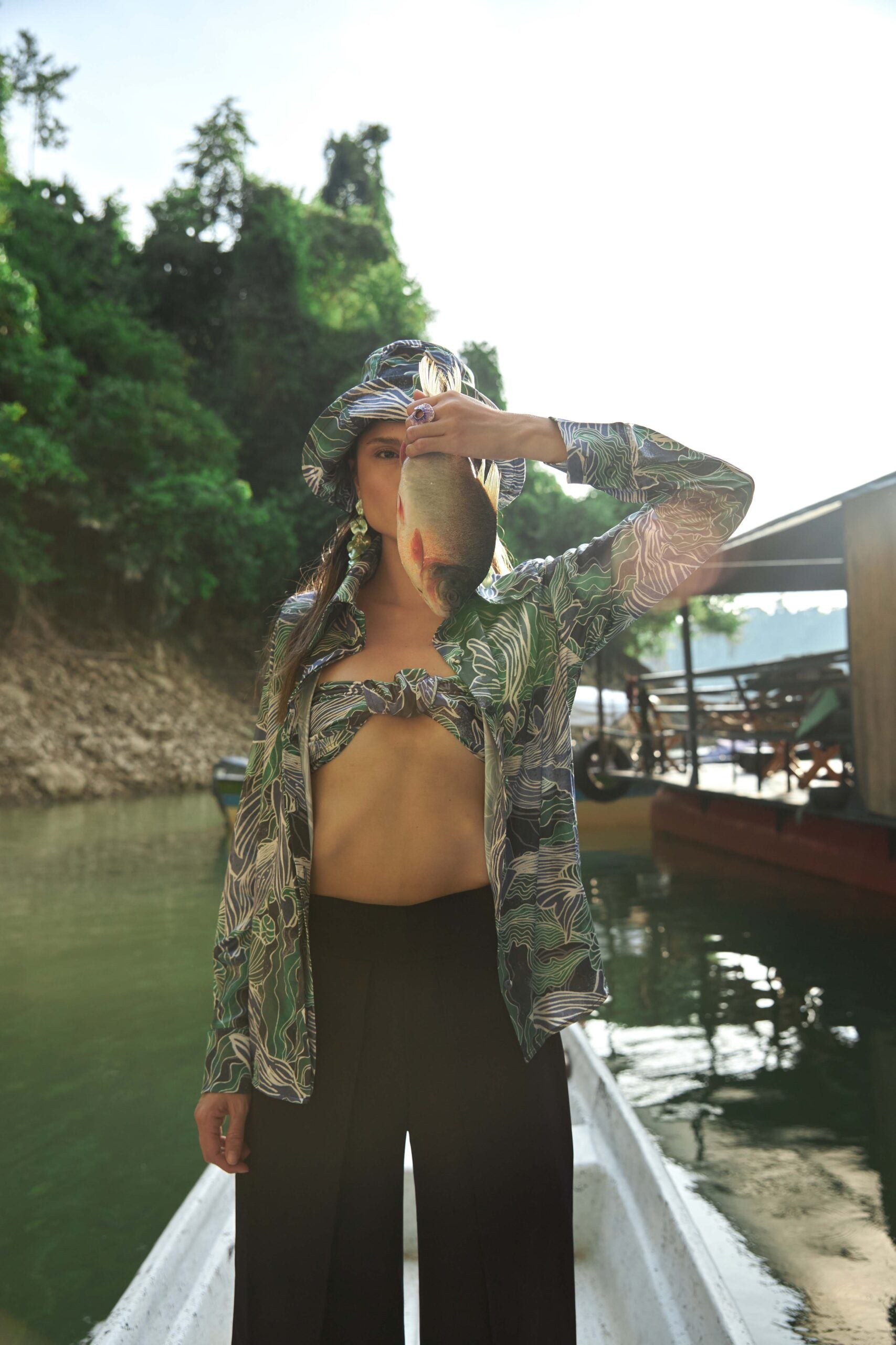 Blusa Klasik Estampado Ballenas