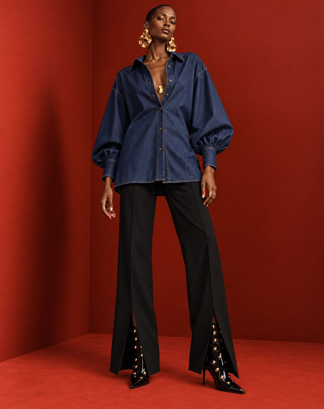Blusa Shak denim
