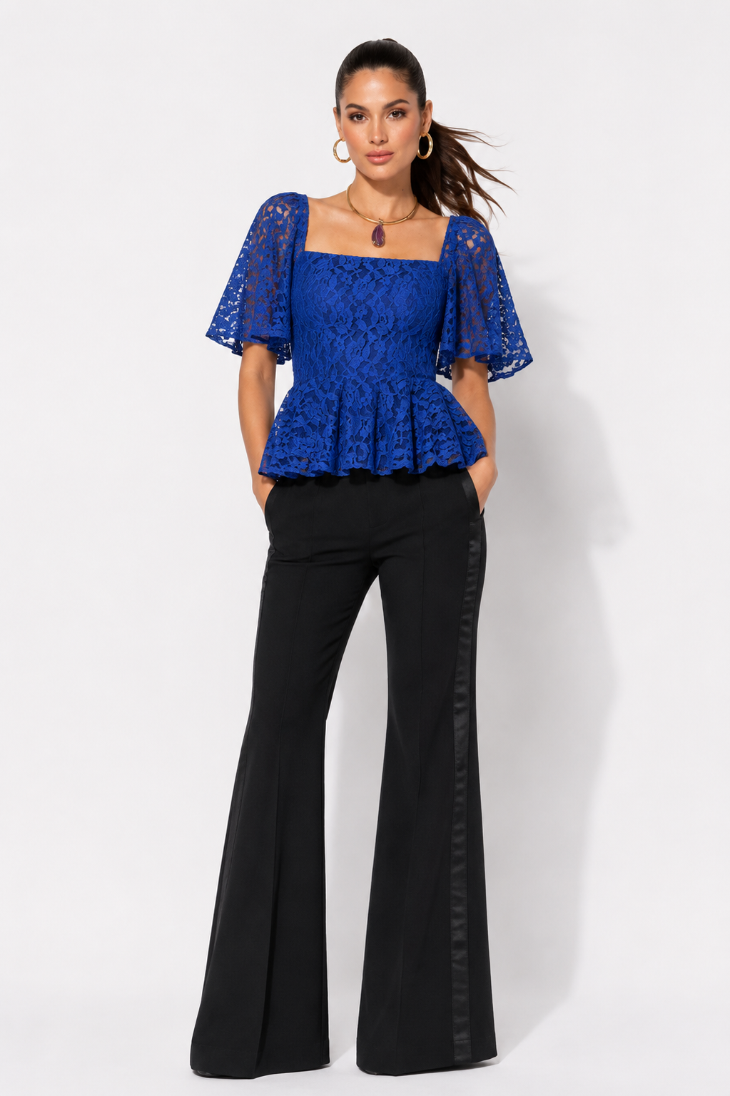 Blusa Thalia Azul Rey