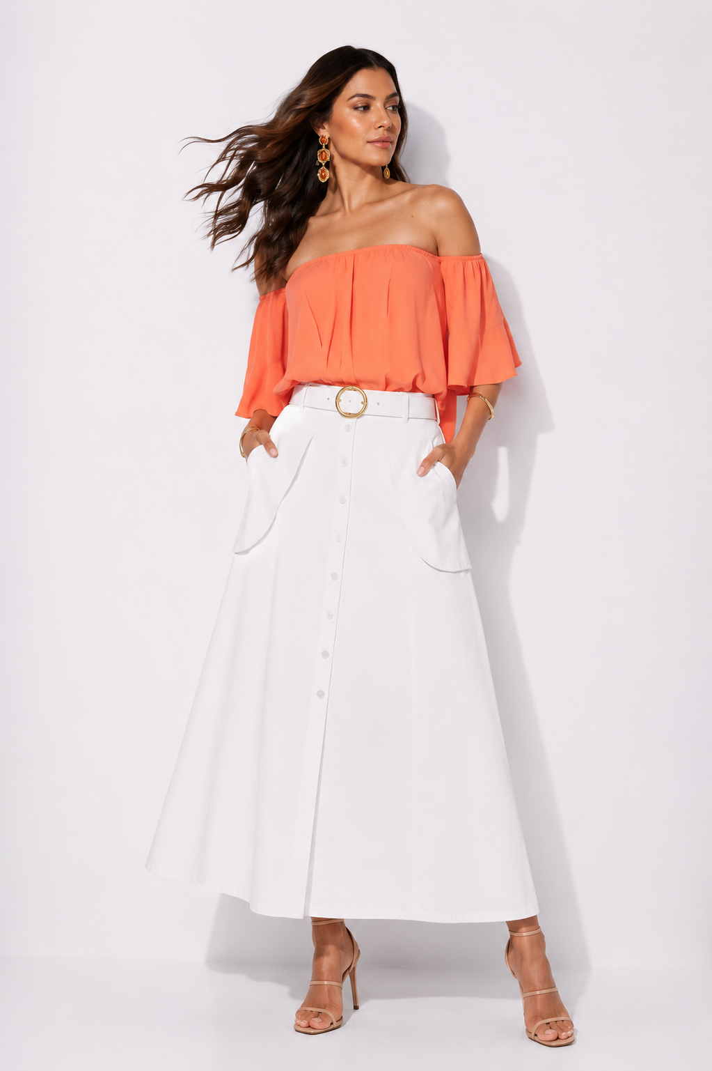 Blusa Yolanda Naranja