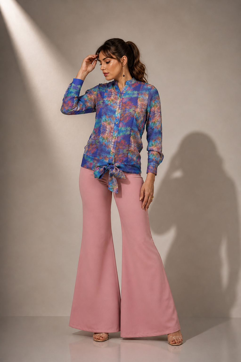 Blusa Alina Morado Estampado