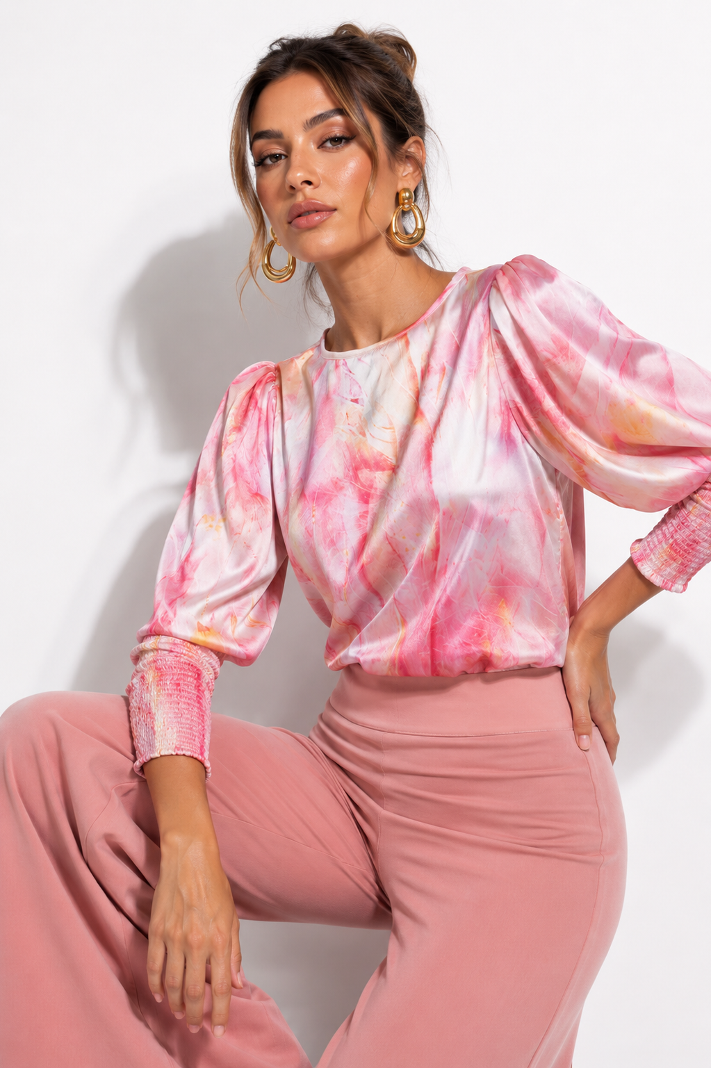 Blusa Arkansas Plumas Salmon