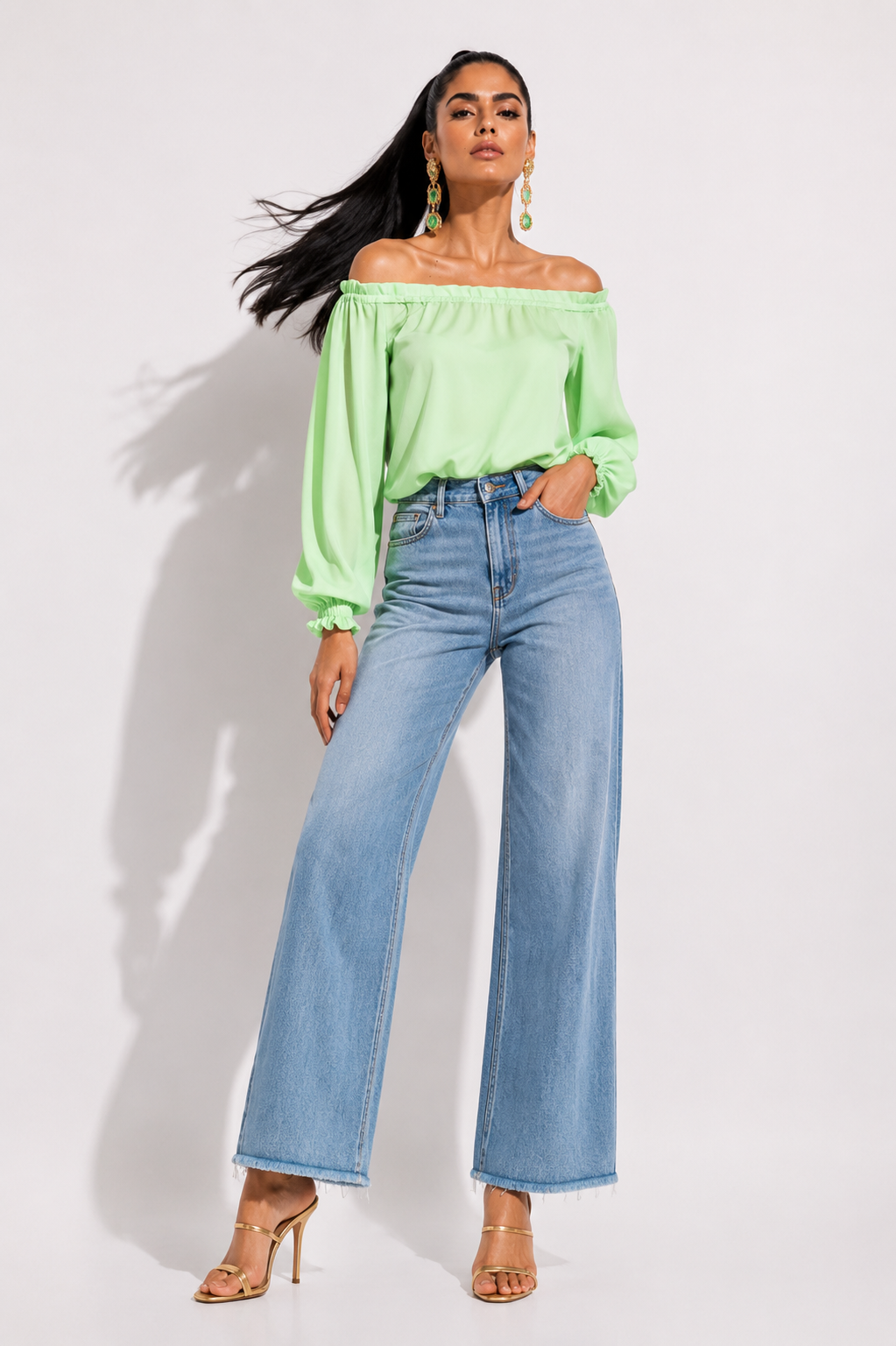 Blusa Capuchina Verde Biche