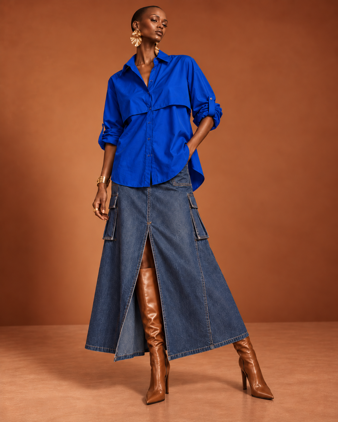 Blusa Favorita azul