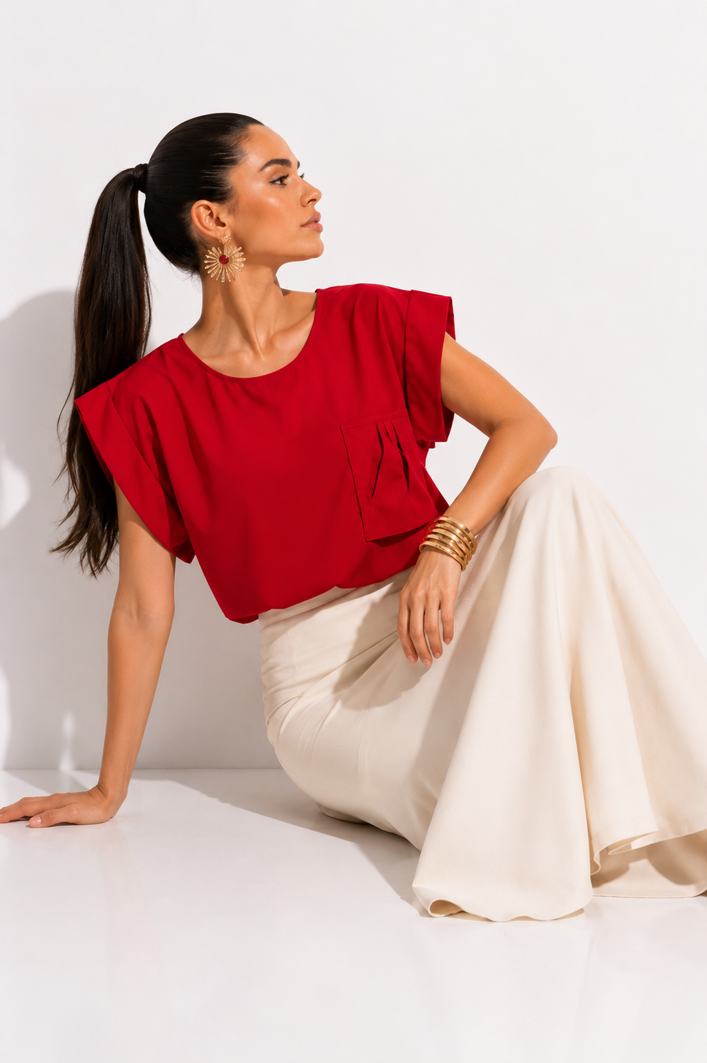Blusa Felicidad Rojo U