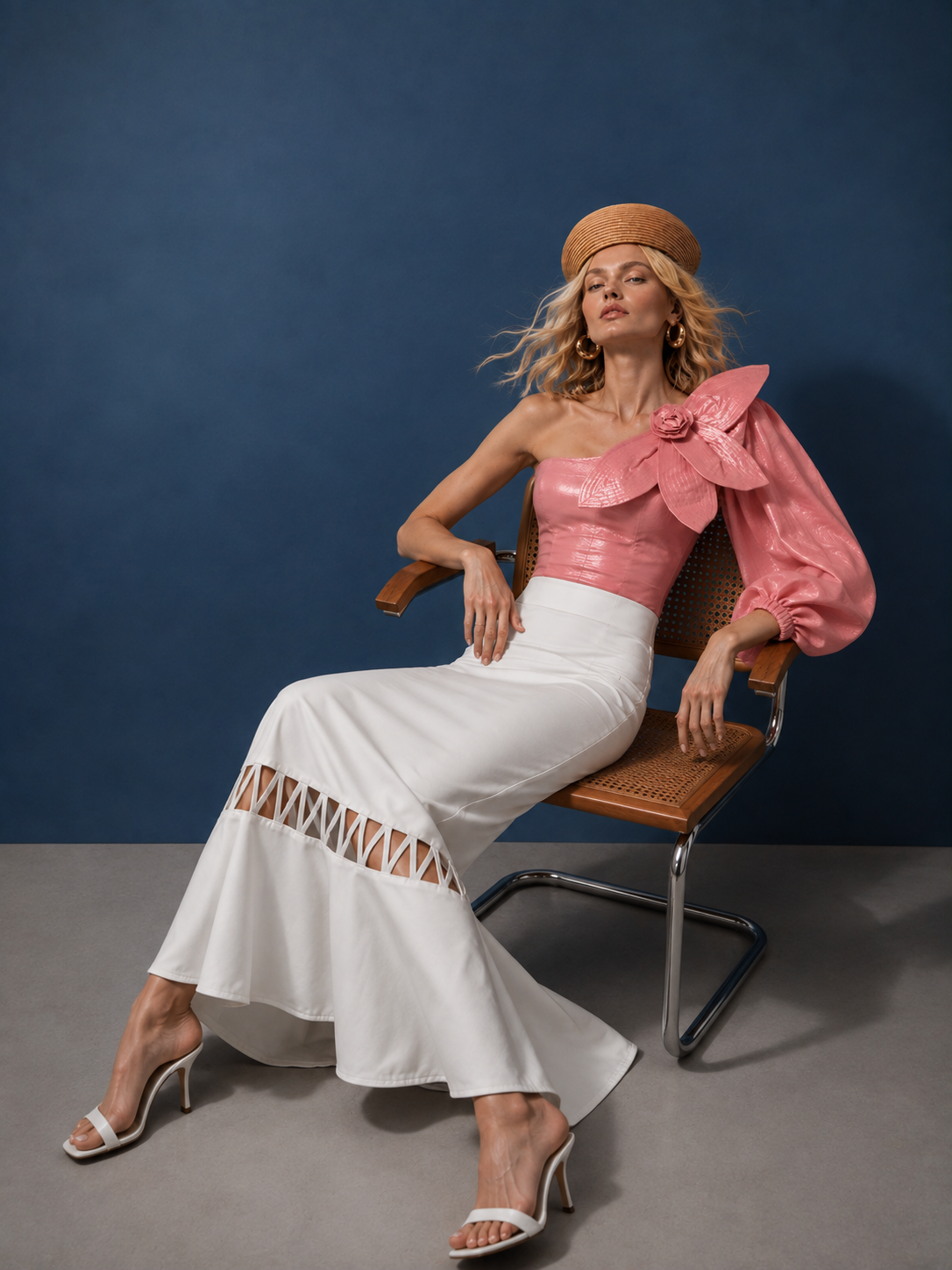 Blusa Flouren palo de rosa