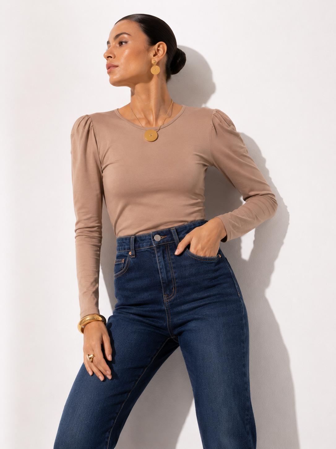 Blusa Keila Camel