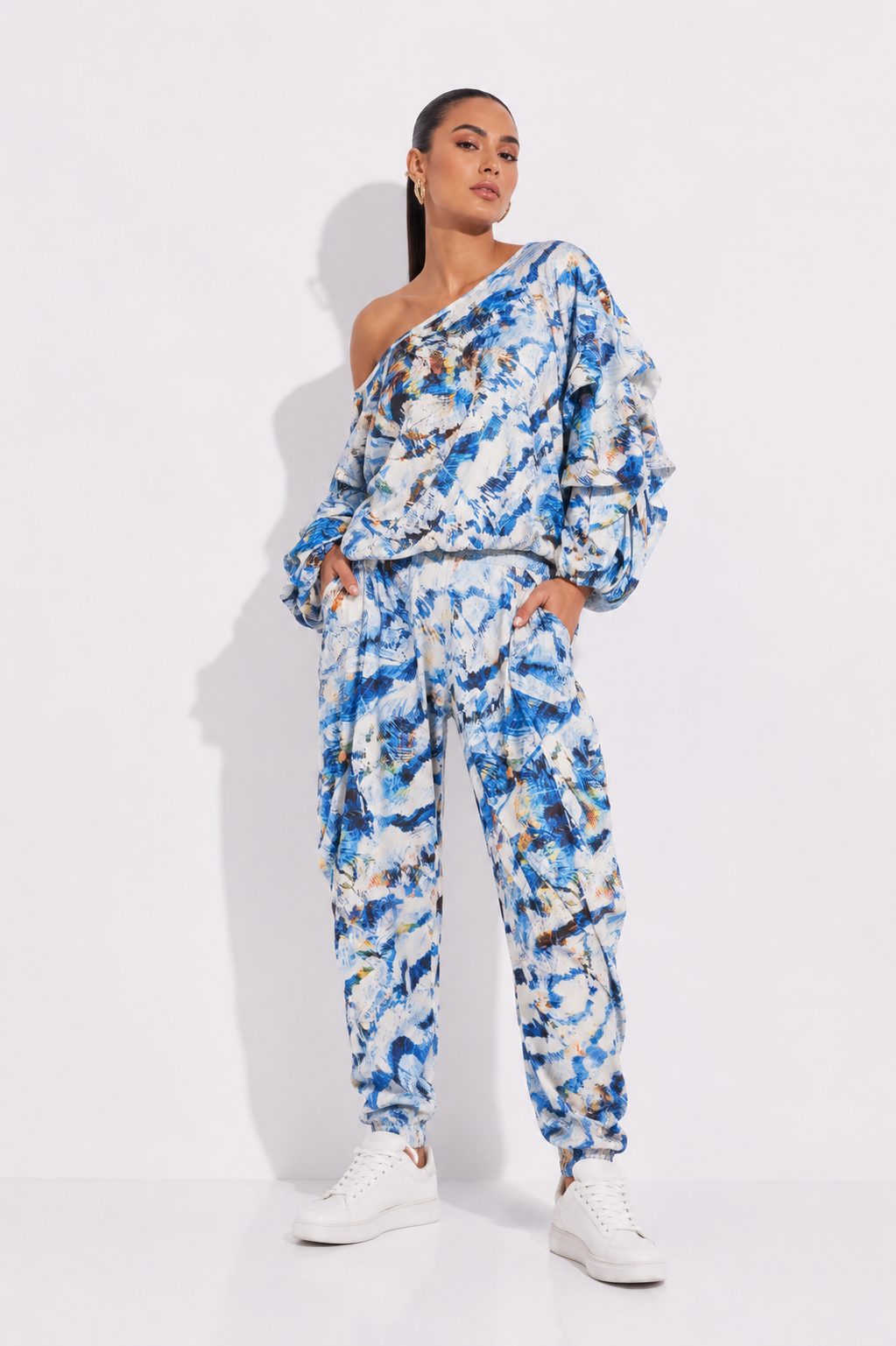 Pantalon Minerva Plumas Azul