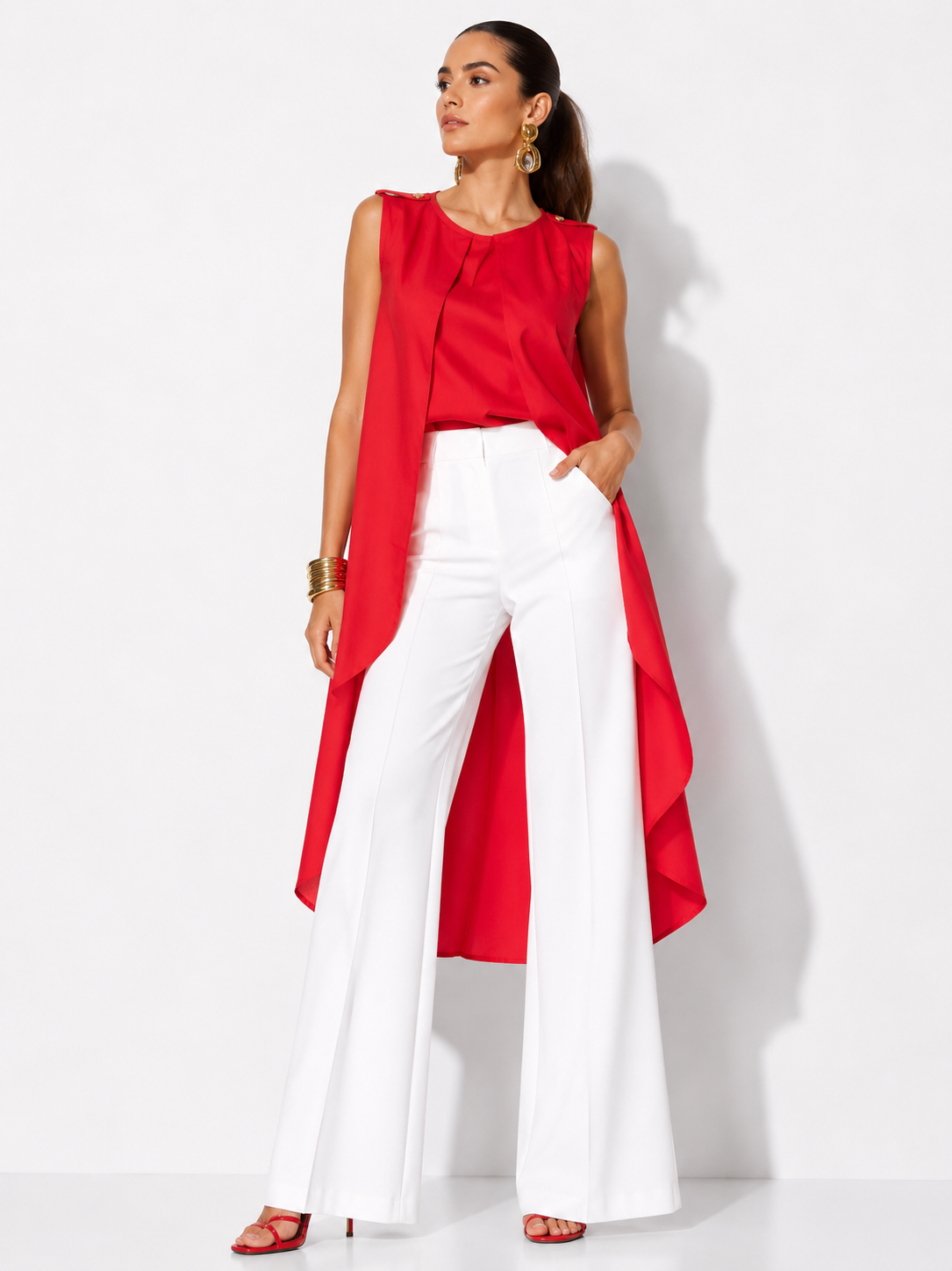 Blusa Luz Angela Rojo