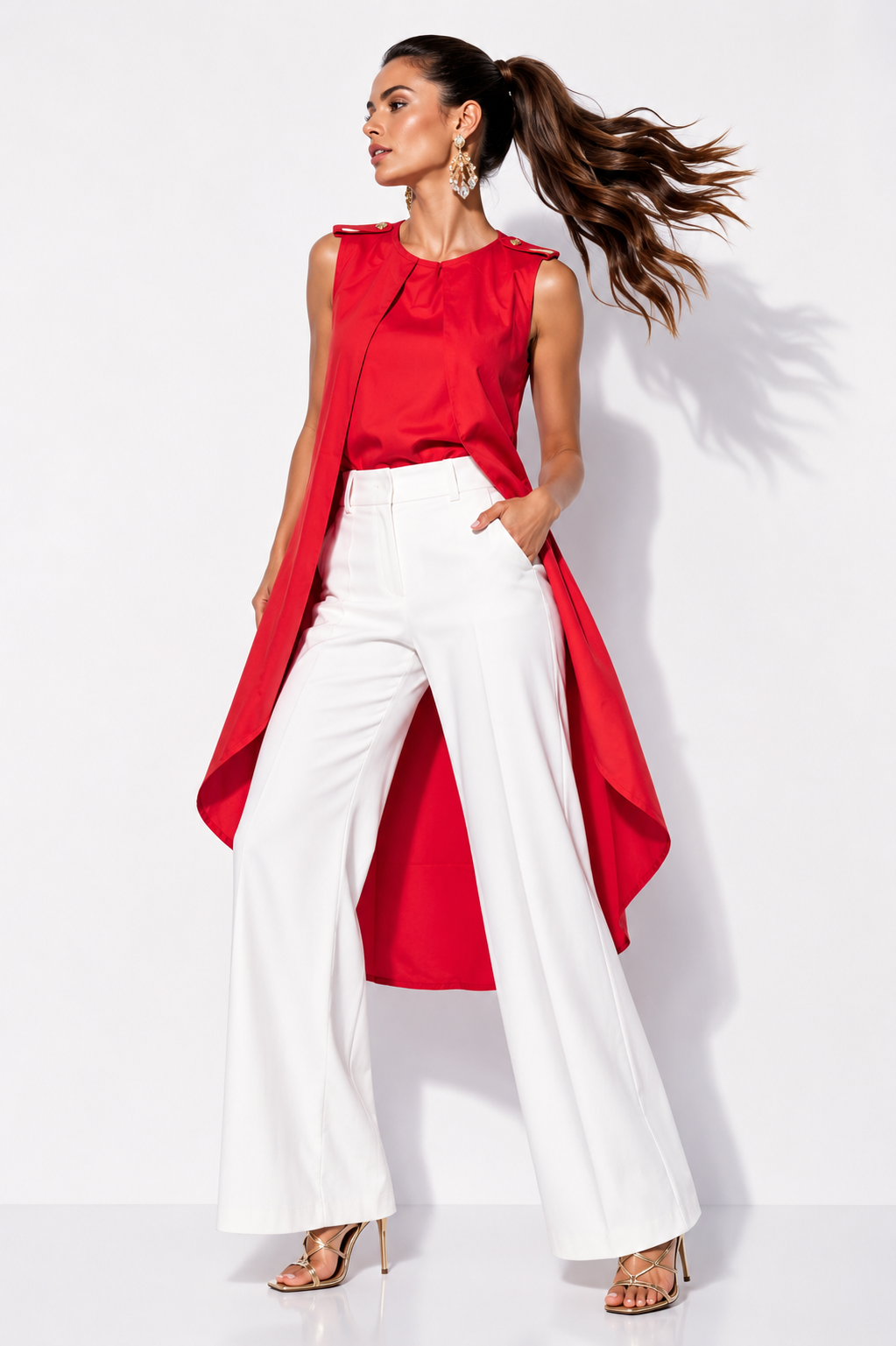 Blusa Luz Angela Rojo