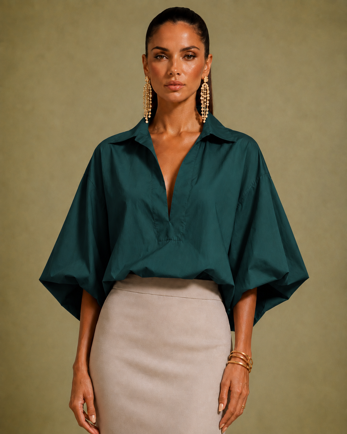 Blusa Popular Verde U