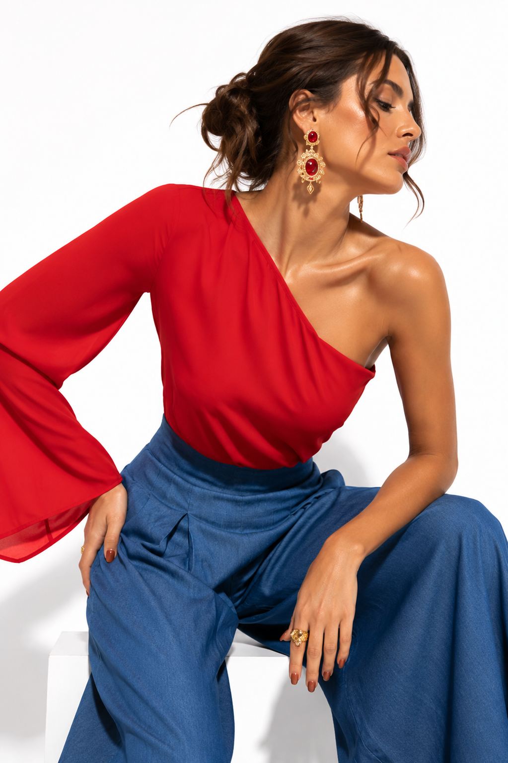 Blusa Tamara Rojo