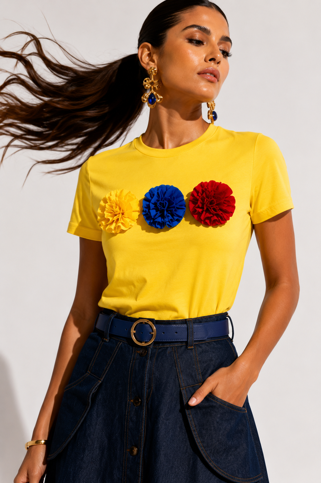 Camiseta Colombia amarilla