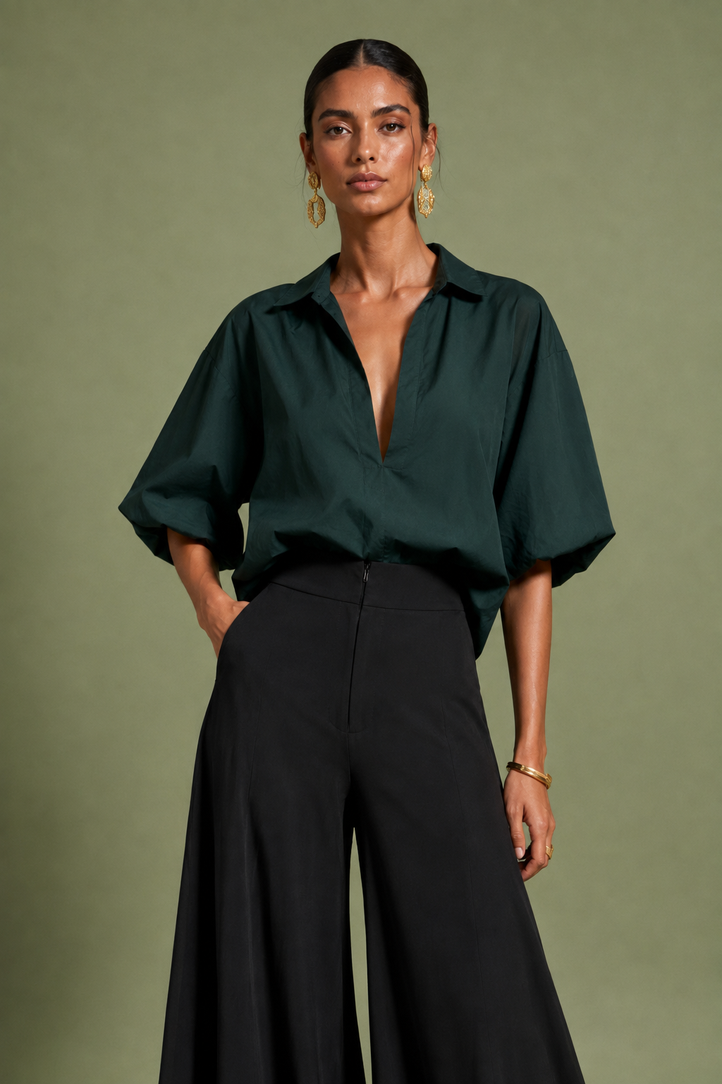 Blusa Popular Verde U