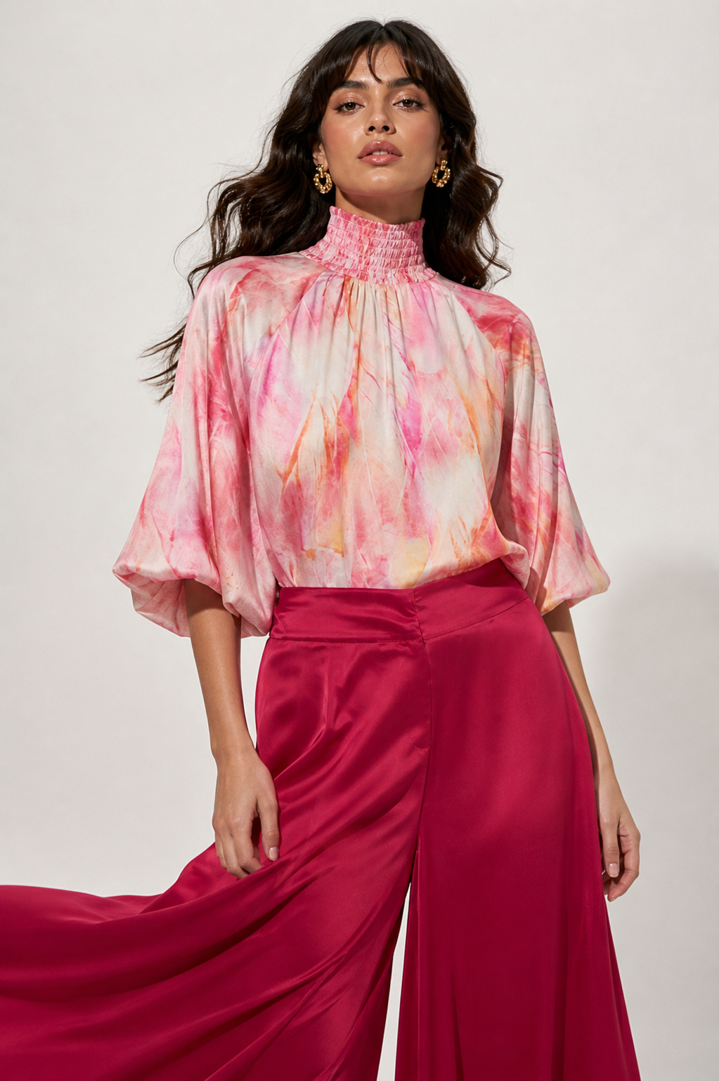 Blusa Brestel Plumas Salmon