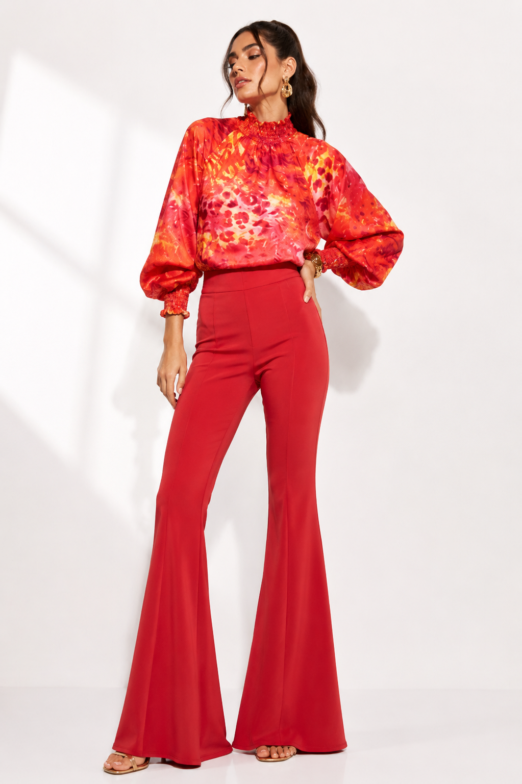Blusa Brestel Amarillo Estampado