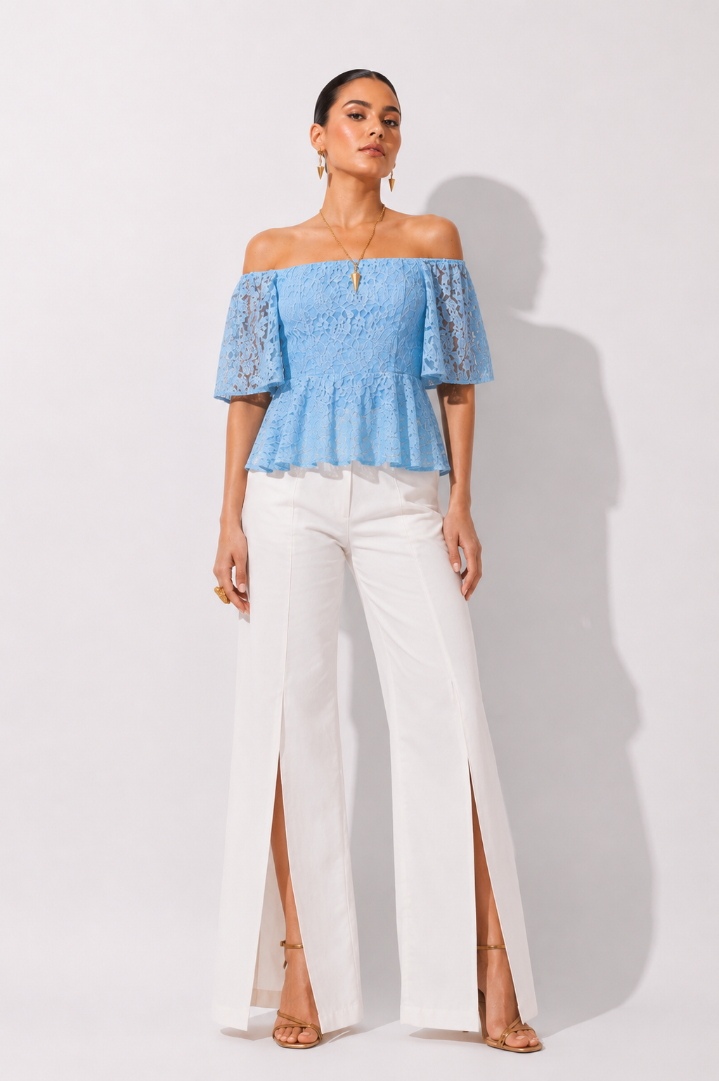 Blusa Thalia L Celeste