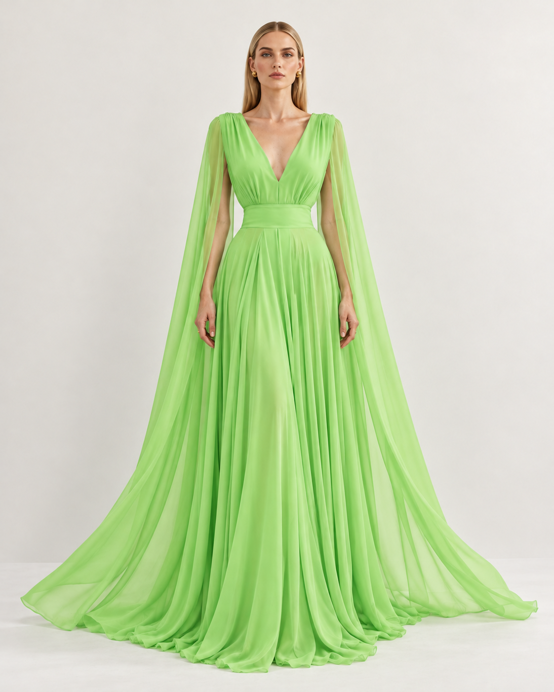Vestido Girasol Verde Limón