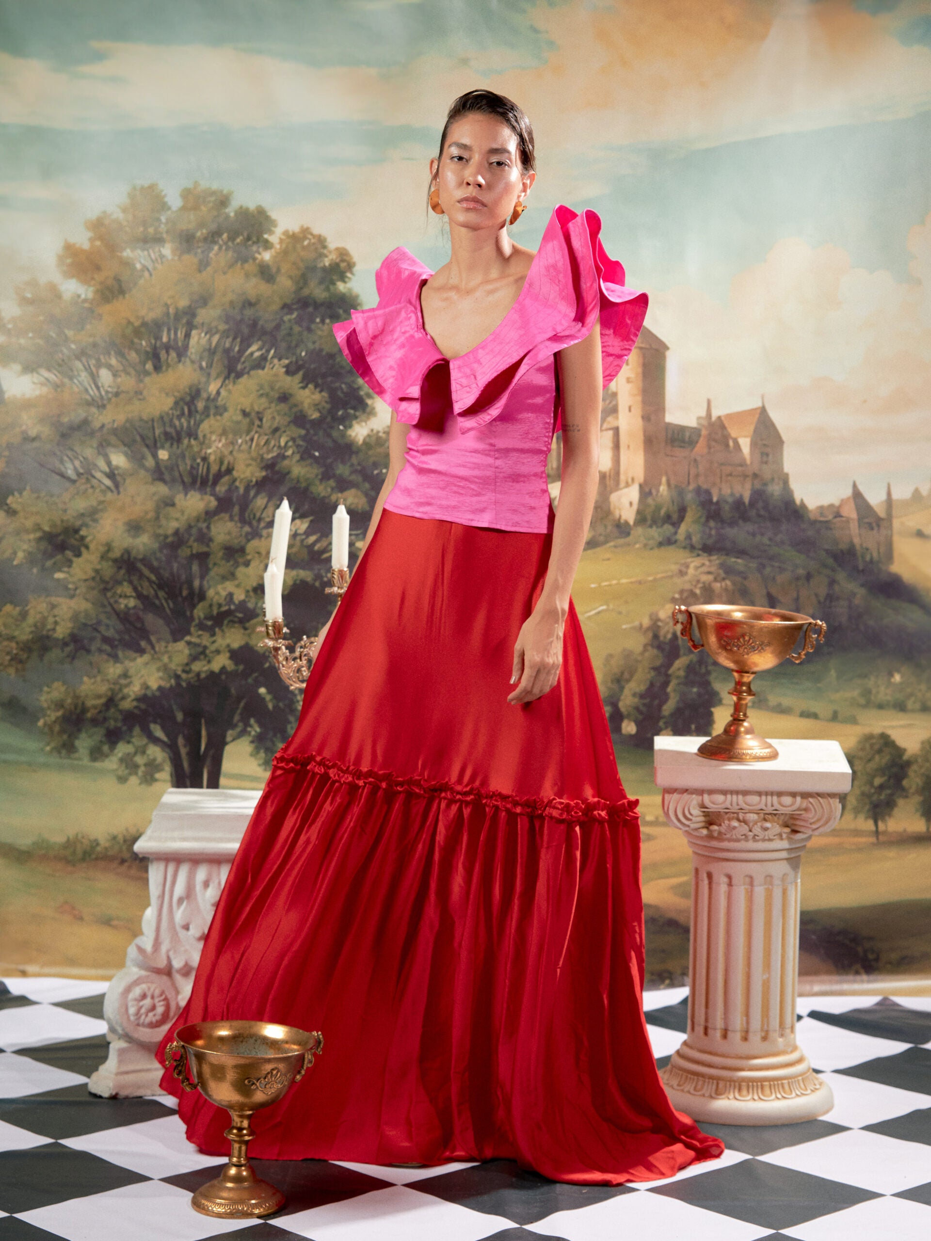 Falda Princee Rojo