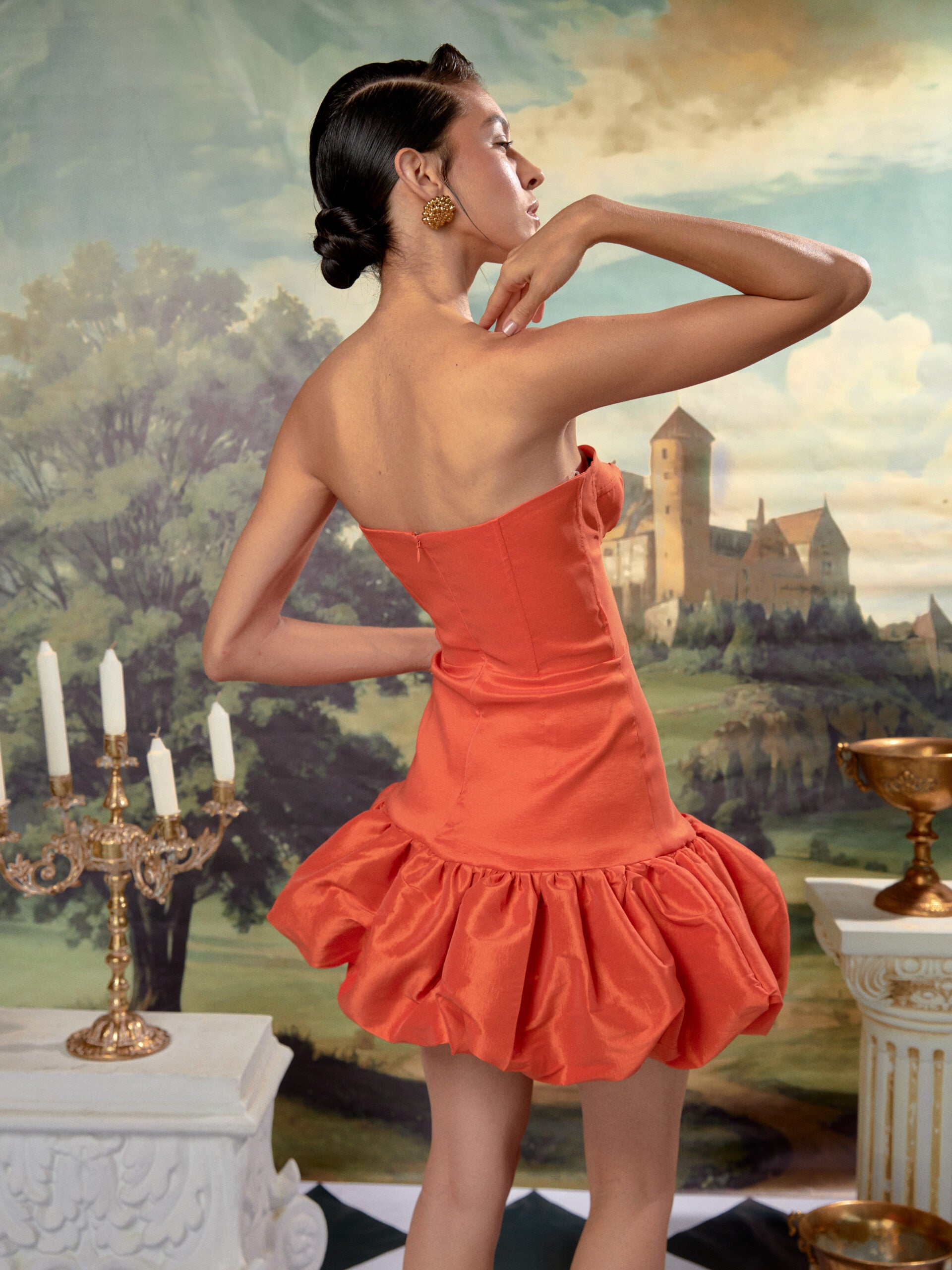 Vestido Estrella De Mar Naranja
