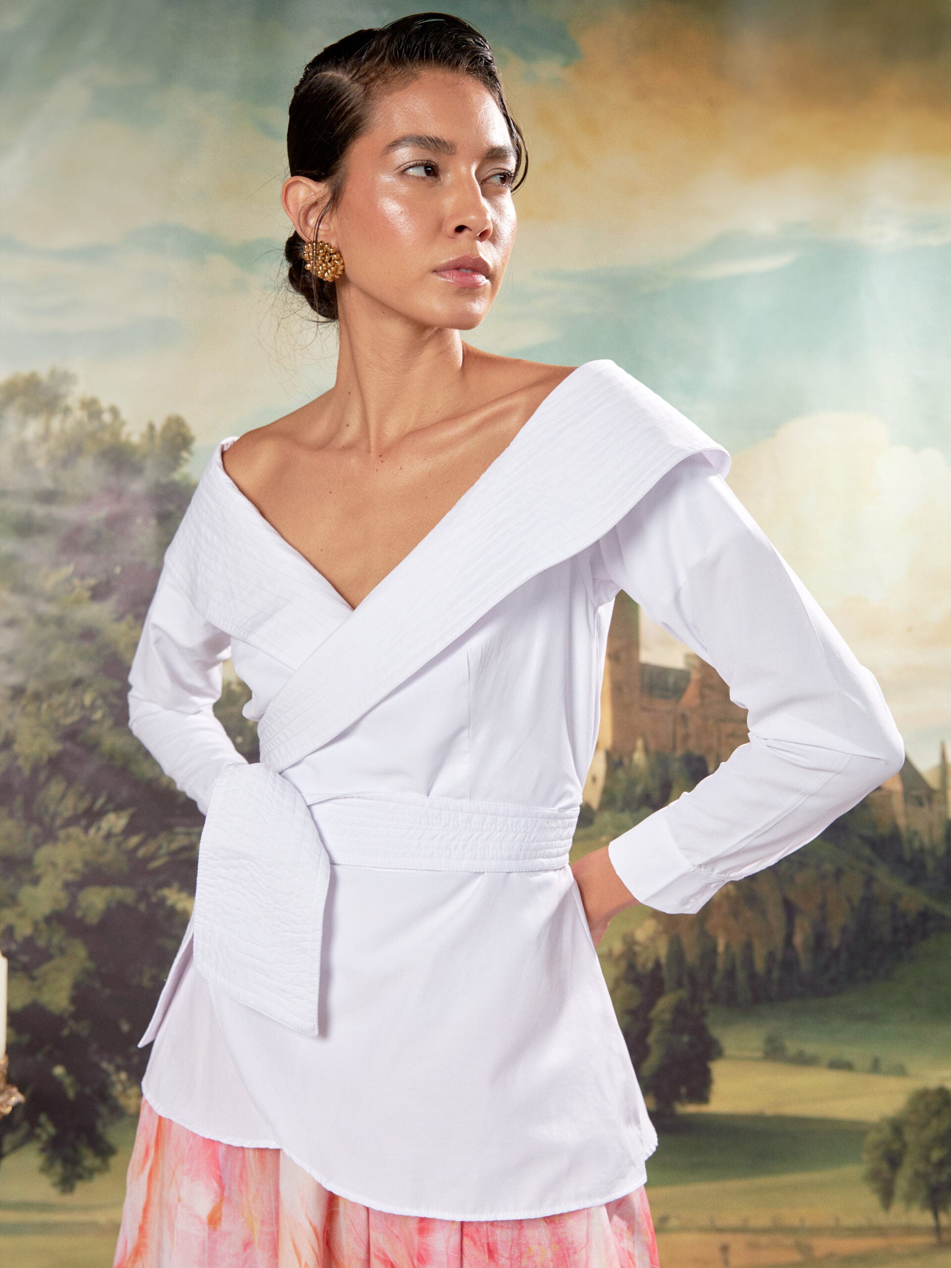 Blusa Corales Blanco