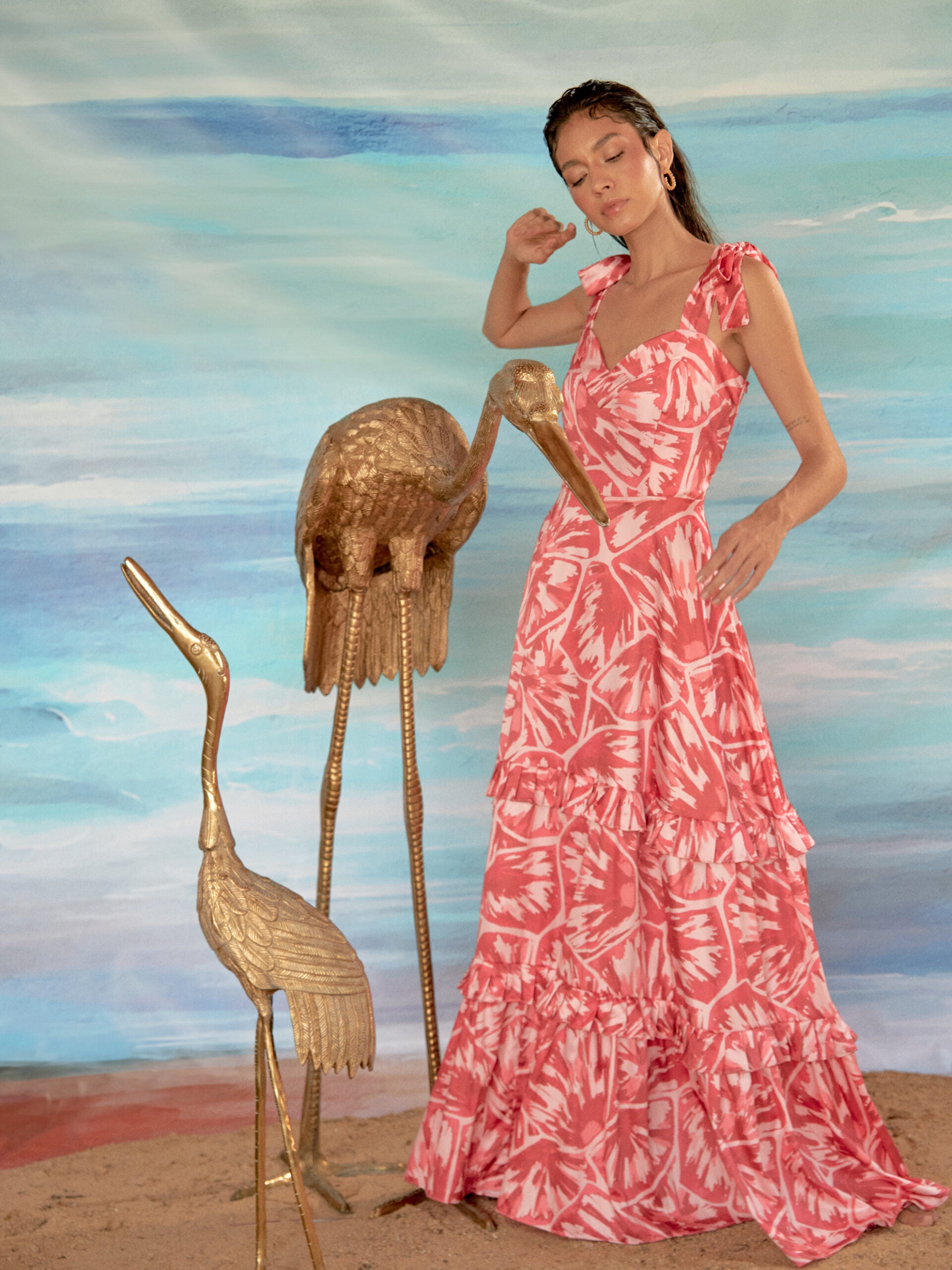 Vestido Teem Manchitas Fucsia