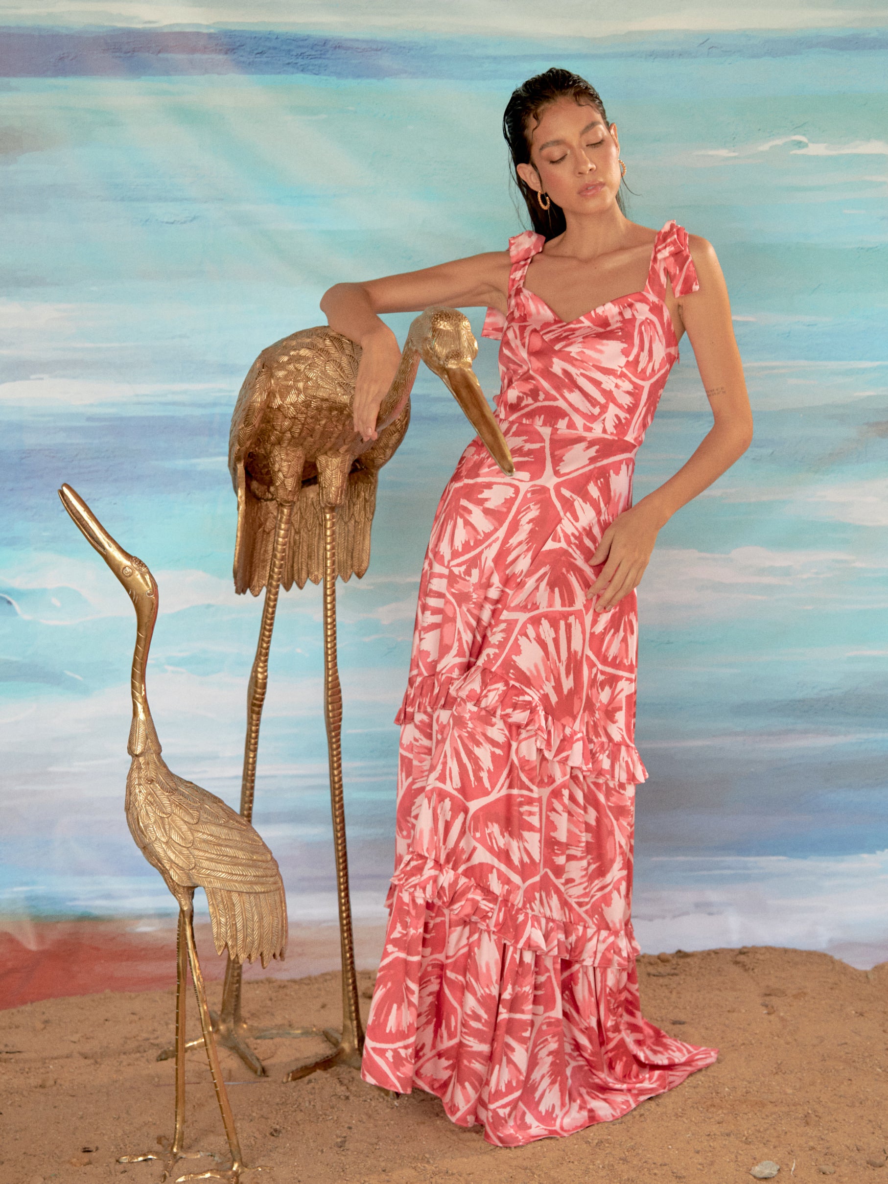Vestido Teem Manchitas Fucsia