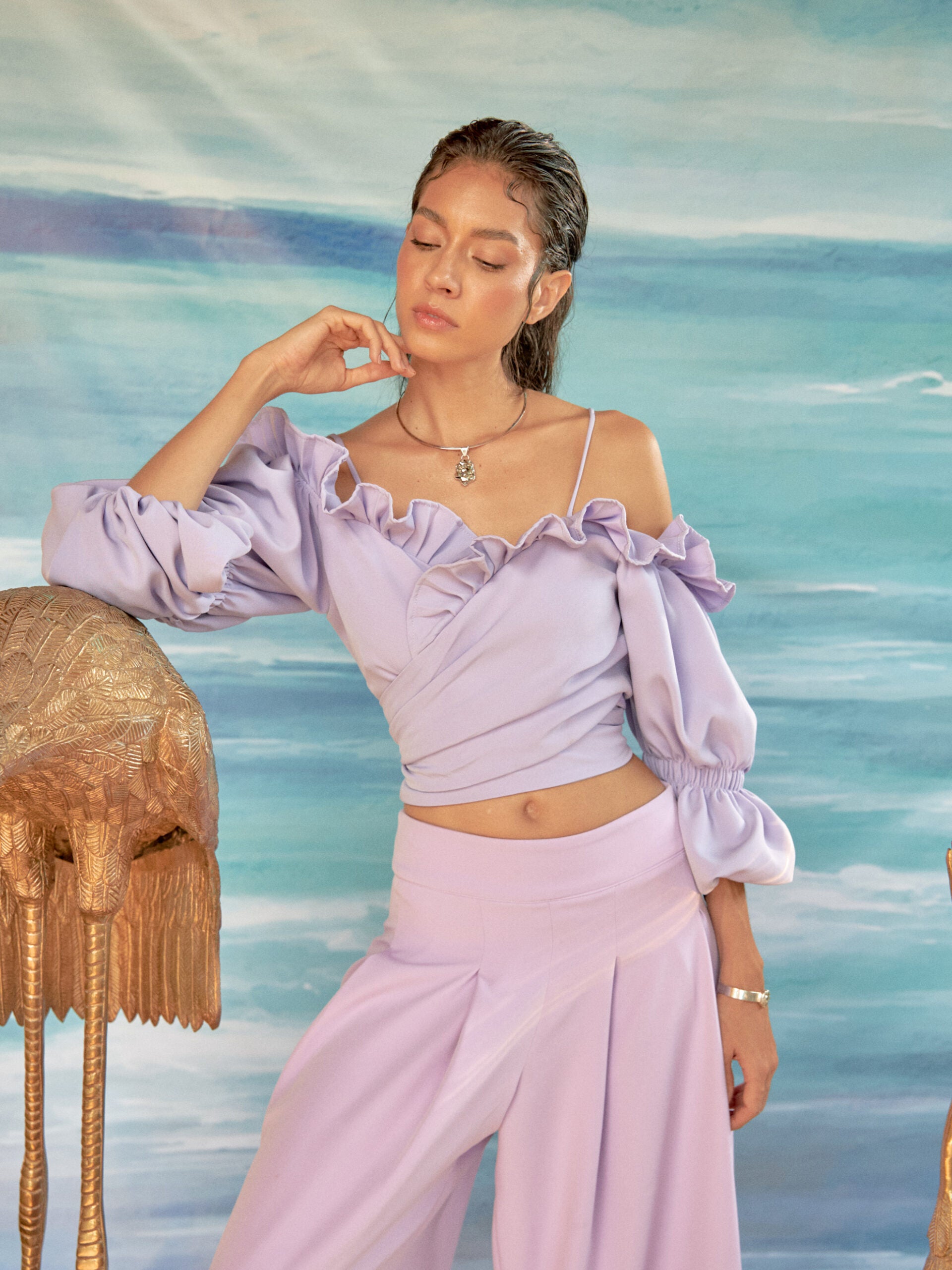 Blusa Tuck Lila