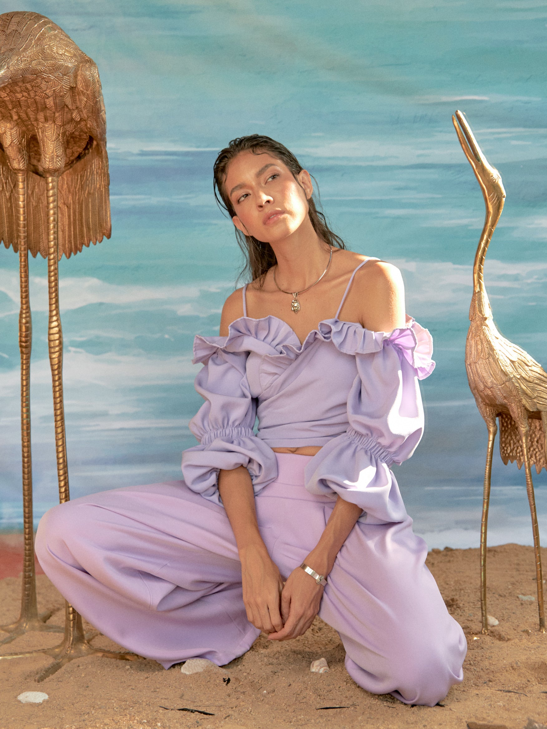Blusa Tuck Lila